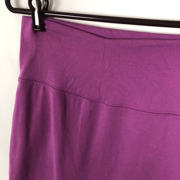 Athleta Purple Fold Over Stretch Tactel Pencil Skirt Women's Size XS Tactel - Picture 3 of 5